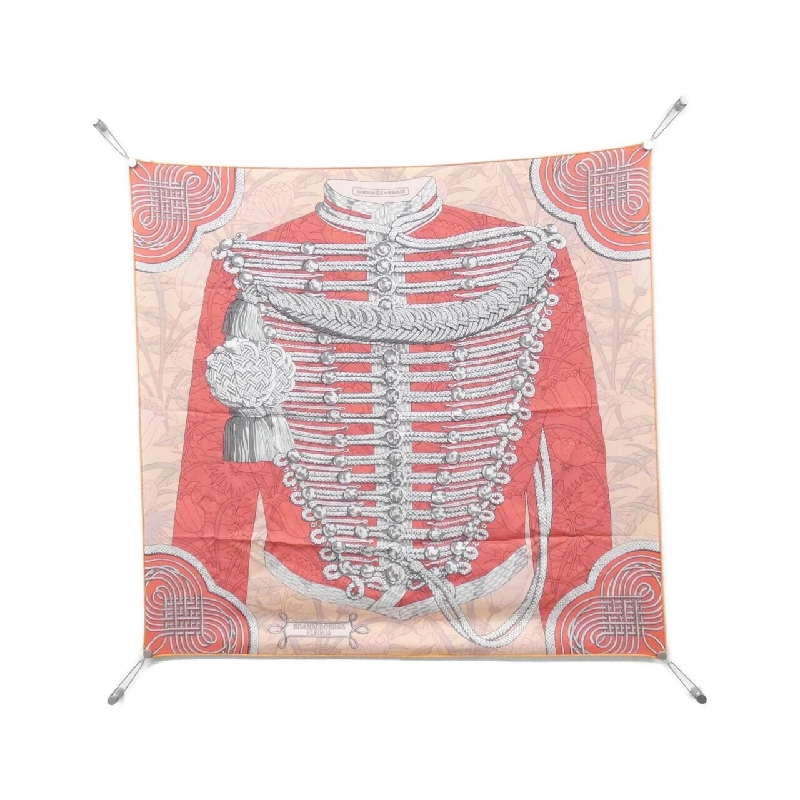 Khăn lụa hai mặt BRANDEBOURGS FLEURIS của Hermès 625550