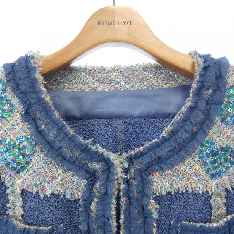 【Mã giảm giá】Áo khoác không cổ NOKO OHNO 635279