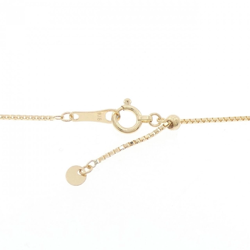 K18YG Vòng cổ kim cương nụ cười 0.03CT - Hàng hiệu Chính hãng 857237