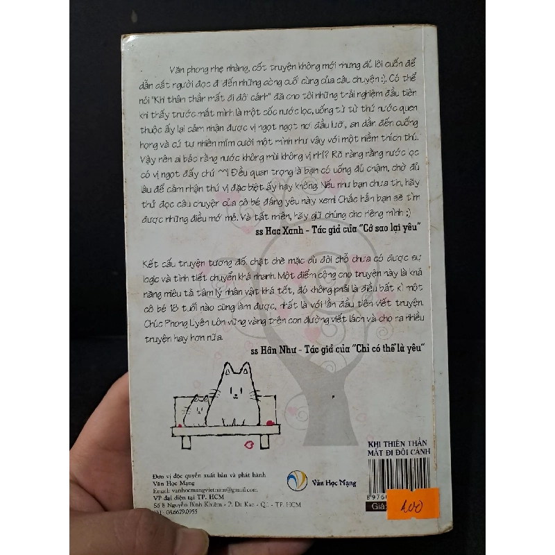Khi thiên thần mất đi đôi cánh mới mới 80% bẩn bìa, ố nhẹ, tróc gáy nhẹ 2012 Phong Uyên HCM1604 VĂN HỌC 918549