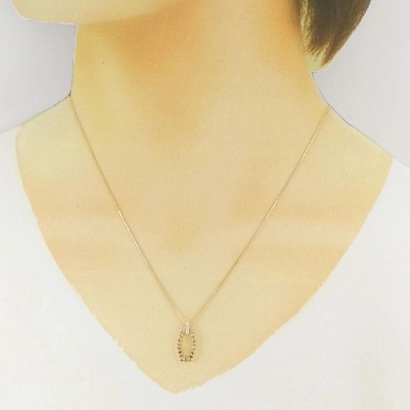 Dây chuyền kim cương K18YG 0.30CT - Hàng hiệu chính hãng 865549