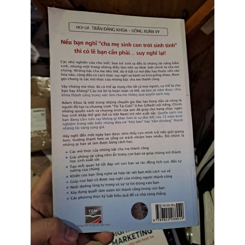 Con cái chúng ta đều giỏi - Adam Khoo - Gary Lee KỸ NĂNG HCM1008 920088