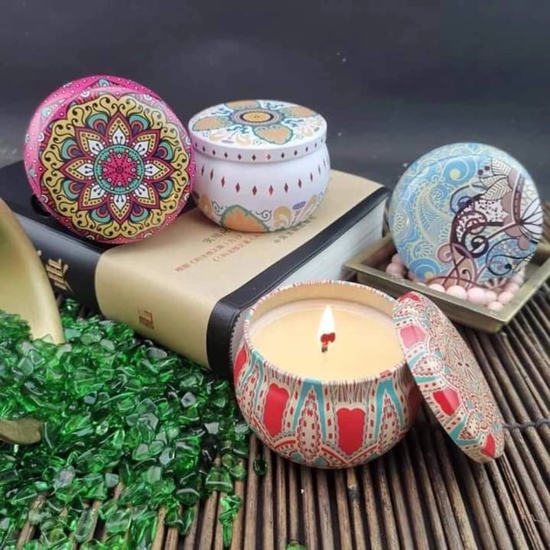 🌼NẾN THƠM KHÔNG KHÓI TINH DẦU THIÊN NHIÊN CAO CẤP, NẾN DECOR PHÒNG NGỦ CỰC ĐẸP🌼 320234