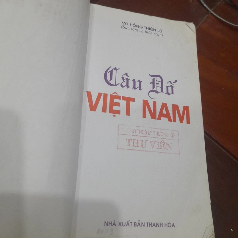 CÂU ĐỐ VIỆT NAM (Võ Hồng Thiên Lữ sưu tầm và biên soạn) 308890