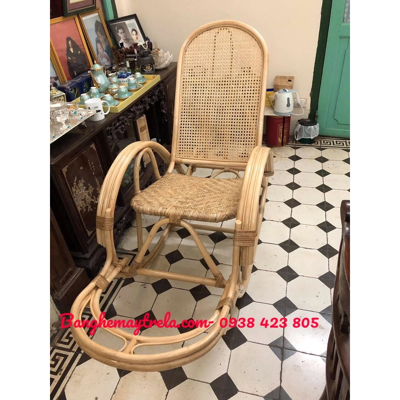 Ghế bập bênh kết hợp lưới mây đan 478123