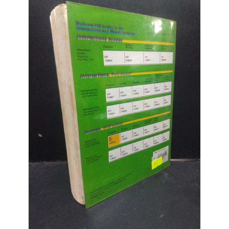 A content based grammar - Mosaic one mới 60% ố vàng có viết HCM2504 ngoại văn 914203