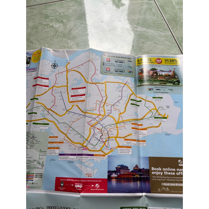 Bản đồ du lịch Singapore  502879
