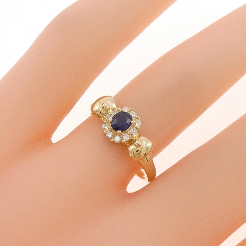 Nhẫn Sapphire K18YG 0.23CT - Hàng hiệu Chính hãng 850461