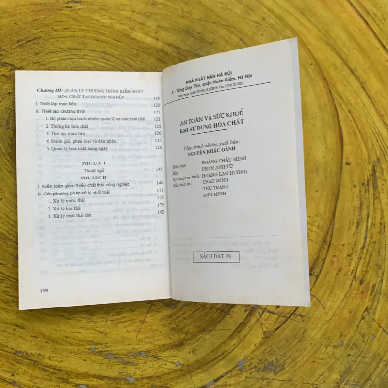 AN TOÀN VÀ SỨC KHOẺ KHI SỬ DỤNG HOÁ CHẤT  788455