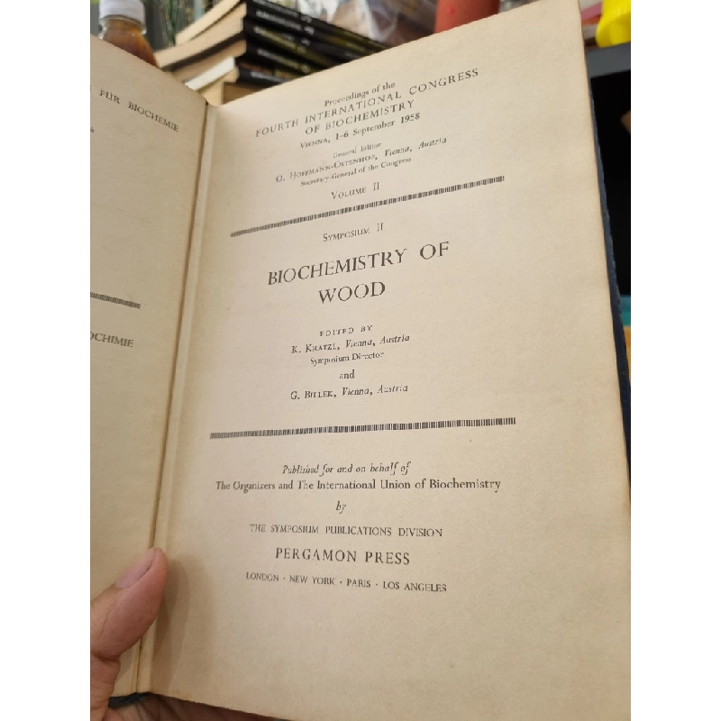 PROCEEDINGS OF THE FOURTH INTERNATIONAL CONGRESS OF BIOCHEMISTRY : VOL II / SYMPOSIUM II / I.U.B SYMPOSIUM SERIES VOL 4 138114