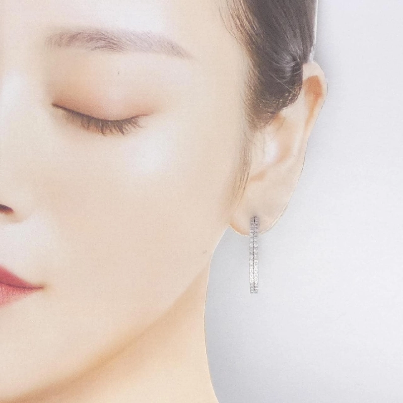 K18WG Bông tai kim cương - Hàng hiệu Authentic 867385