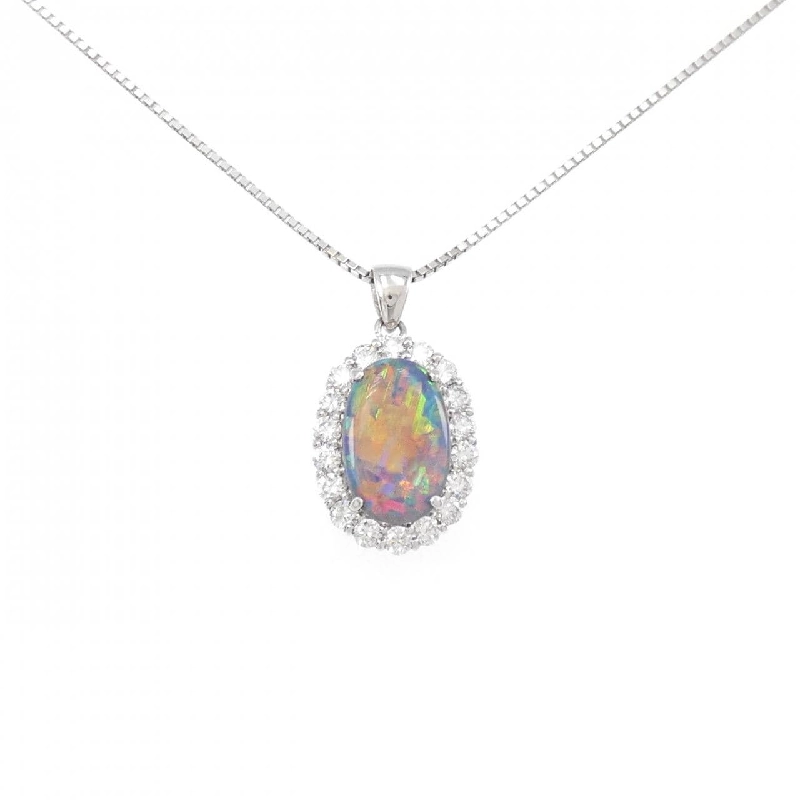 Dây chuyền ngọc opal đen PT 2.04CT - Hàng hiệu Authentic 864832
