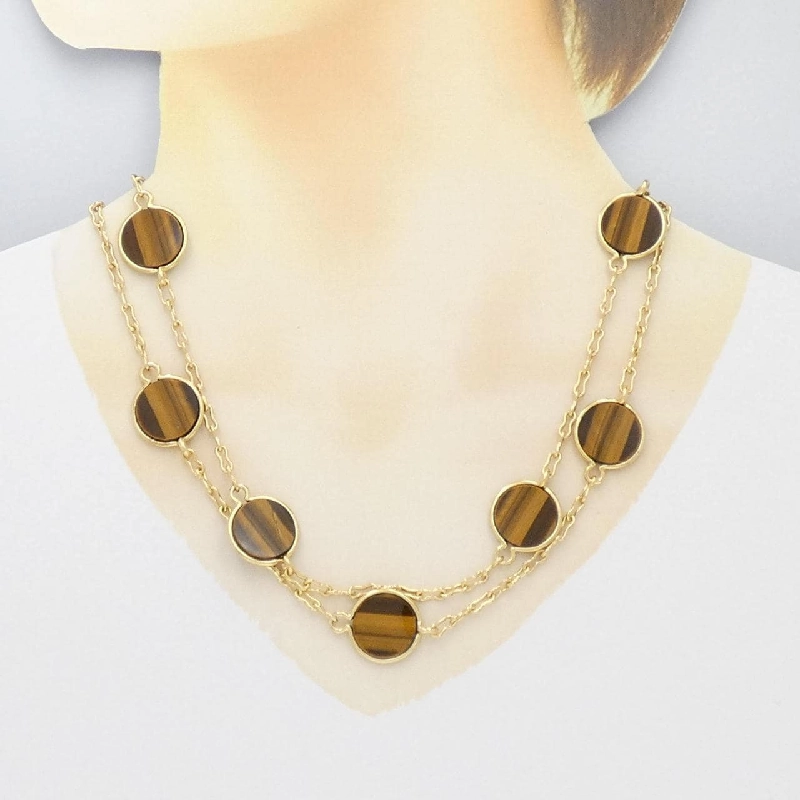 Vòng cổ Van Cleef & Arpels Mắt Hổ - Hàng hiệu Chính hãng 839576