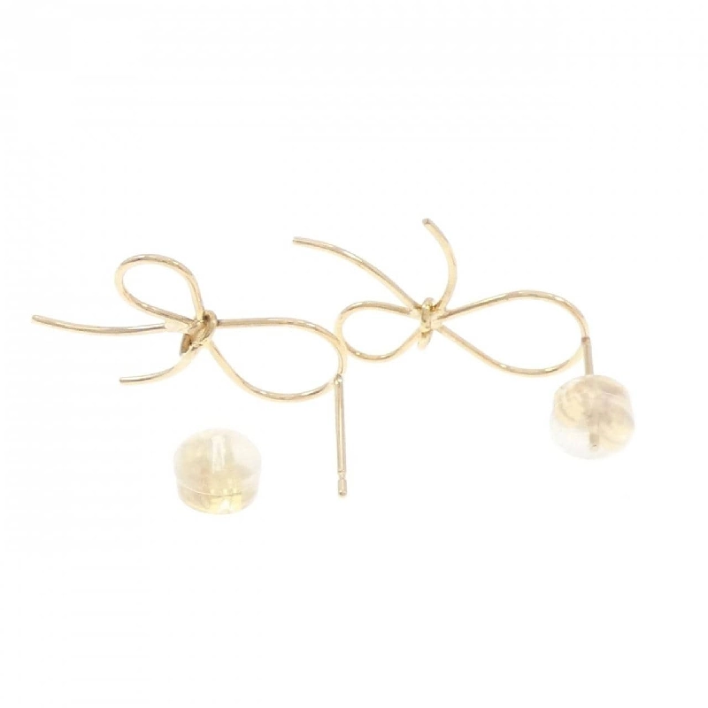 K18YG Bông tai Ruy băng - Hàng hiệu Chính hãng 870492