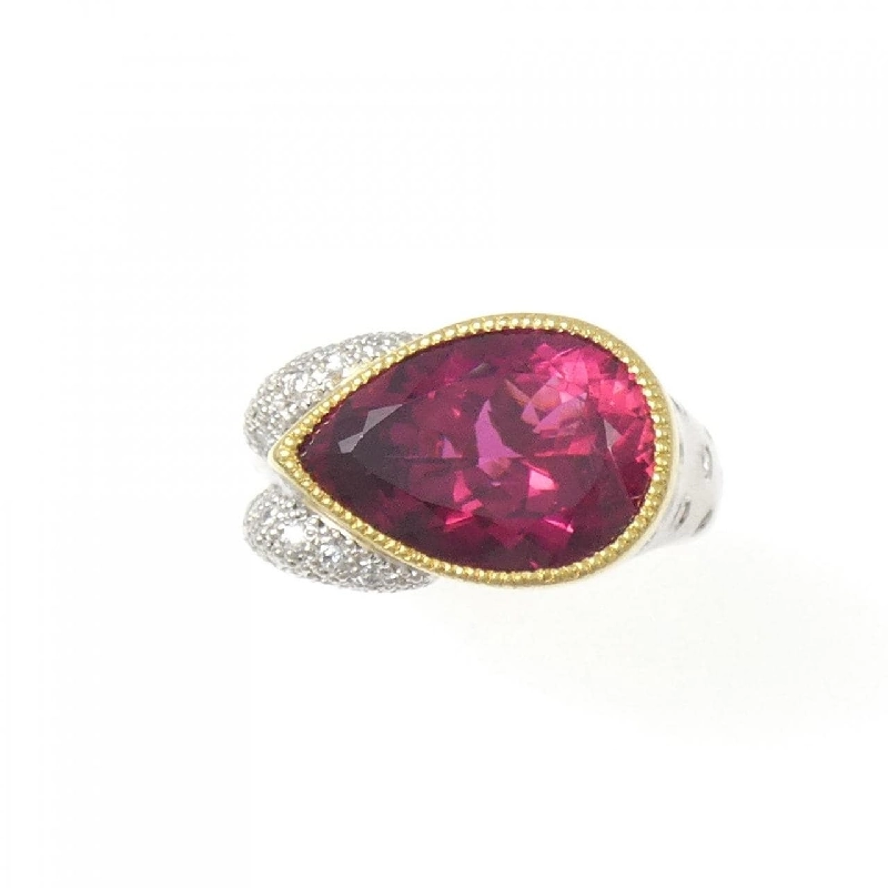 Nhẫn Tourmaline Rubelite K18YG/PT900 5.41CT - Hàng hiệu Chính hãng 854968