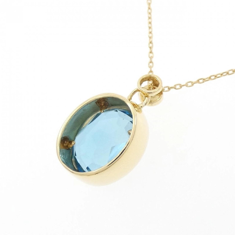 K18YG Blue Topaz Necklace - Hàng hiệu Authentic 861703