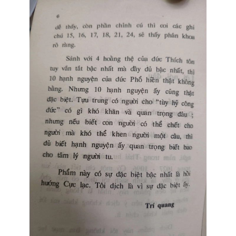 Phẩm hạnh nguyện Phổ Hiền - 1995 - 81 trang Sách tôn giáo - tâm linh ANTQ3101 789876