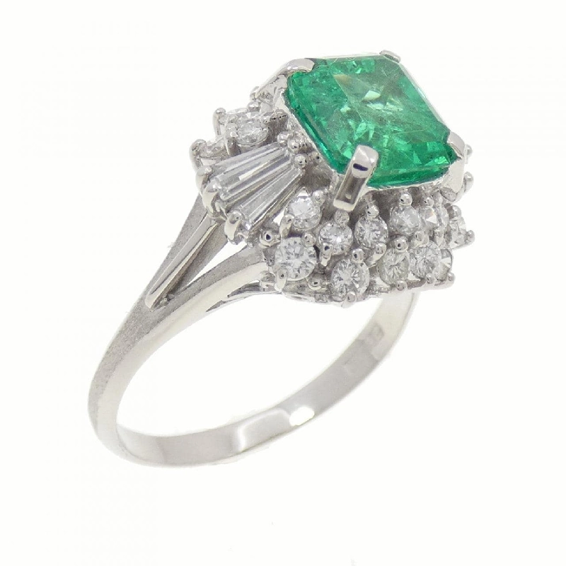 Nhẫn Emerald PT900 1.62CT - Hàng hiệu Chính hãng 852362