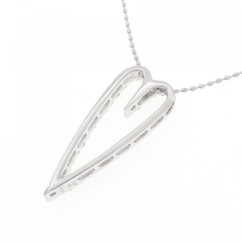 K18WG Dây chuyền hình trái tim kim cương 0.18CT - Hàng hiệu Chính hãng 858245