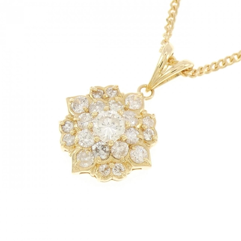 K18YG/750YG Hoa văn Dây chuyền Kim cương 1.01CT - Hàng hiệu Chính hãng 860933