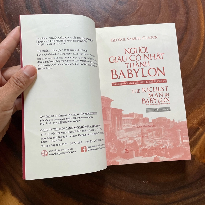 II Tựa sách: Người Giàu Có Nhất Thành Babylon - GEORGE SAMUEL CLASON - 2022 443847