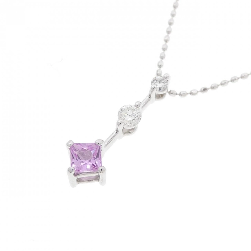 K18WG Sapphire Necklace 0.24CT - Hàng hiệu Authentic 860314