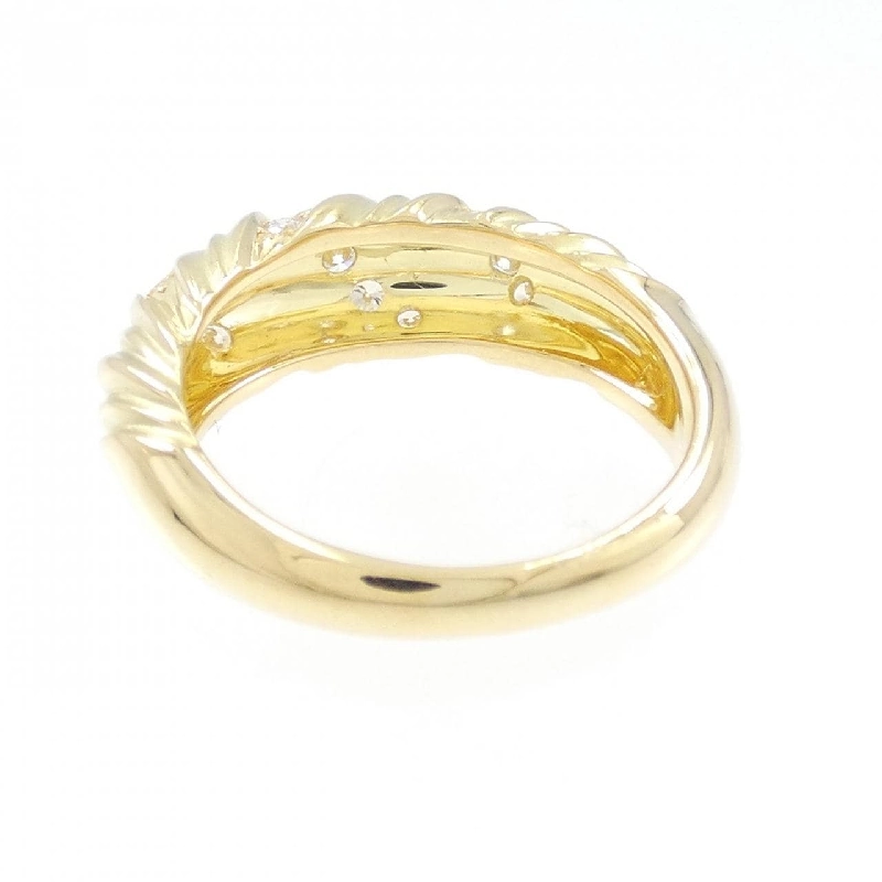 Nhẫn kim cương 750YG 0.25CT 672866