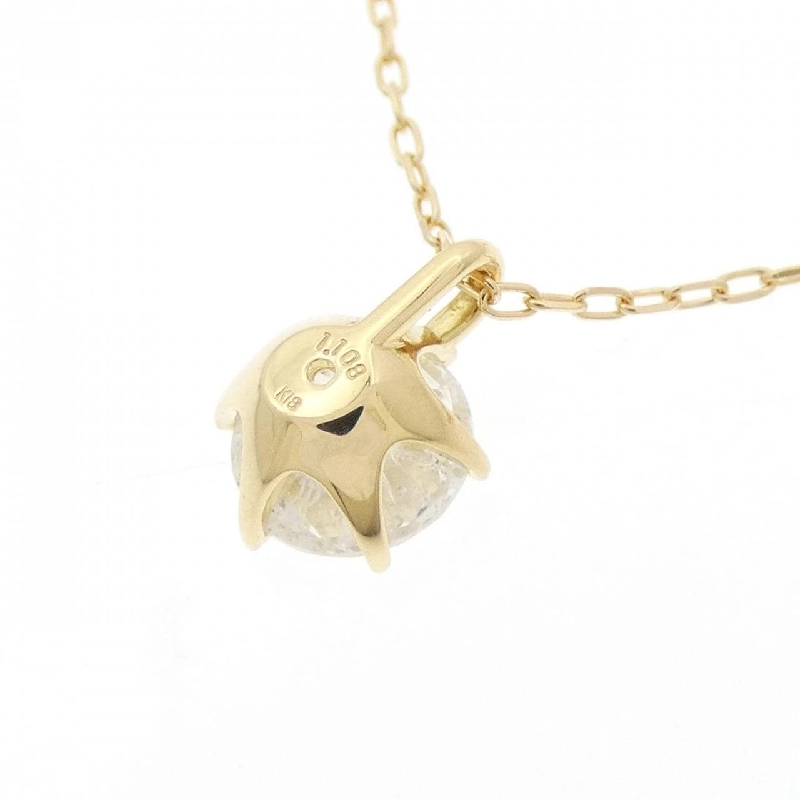K18YG Solitaire Dây chuyền kim cương 1.108CT - Hàng hiệu Chính hãng 858517