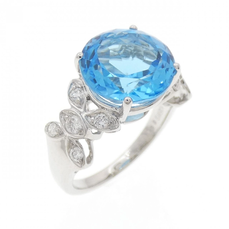 Nhẫn Blue Topaz K18WG 6.59CT - Hàng hiệu Chính hãng 853765