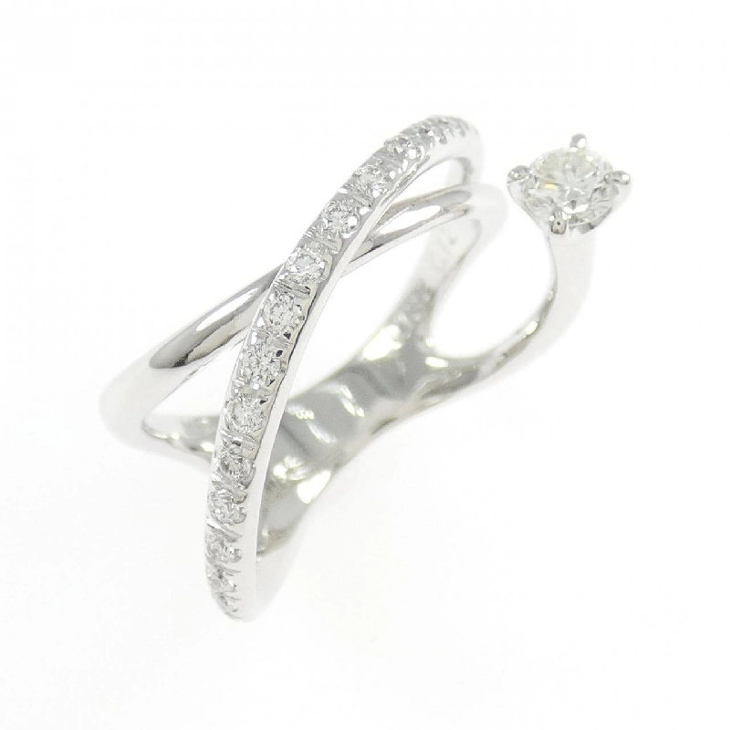 Nhẫn đính hôn kim cương K18WG 0.132CT - Hàng hiệu Authentic 853500