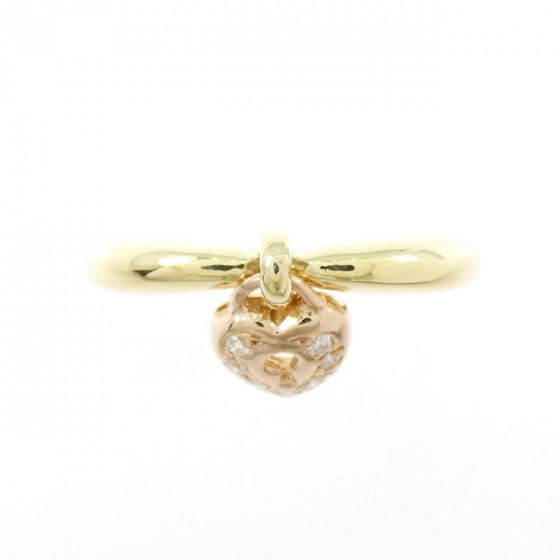 Nhẫn kim cương hình trái tim K18YG/K18PG 0.04CT 669304