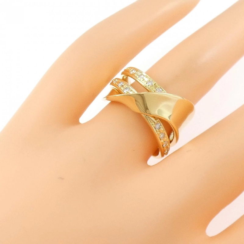 Nhẫn kim cương K18YG 0.20CT 667709