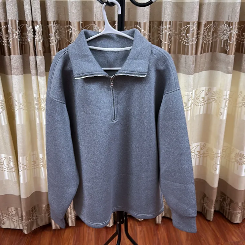 Áo sweatshirt cổ cao FRKM SCD 24SS màu xám, chất liệu cotton thoáng khí, đa năng 996575