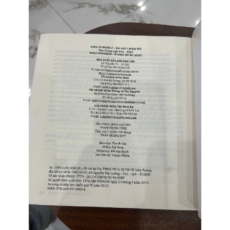 Song Of Myself - Bài hát của chính tôi - Walt Whitman 932896