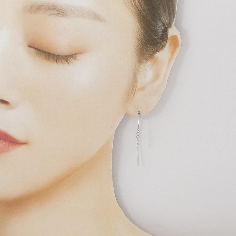 K18WG Bông tai kim cương 0.16CT - Hàng hiệu Chính hãng 870308