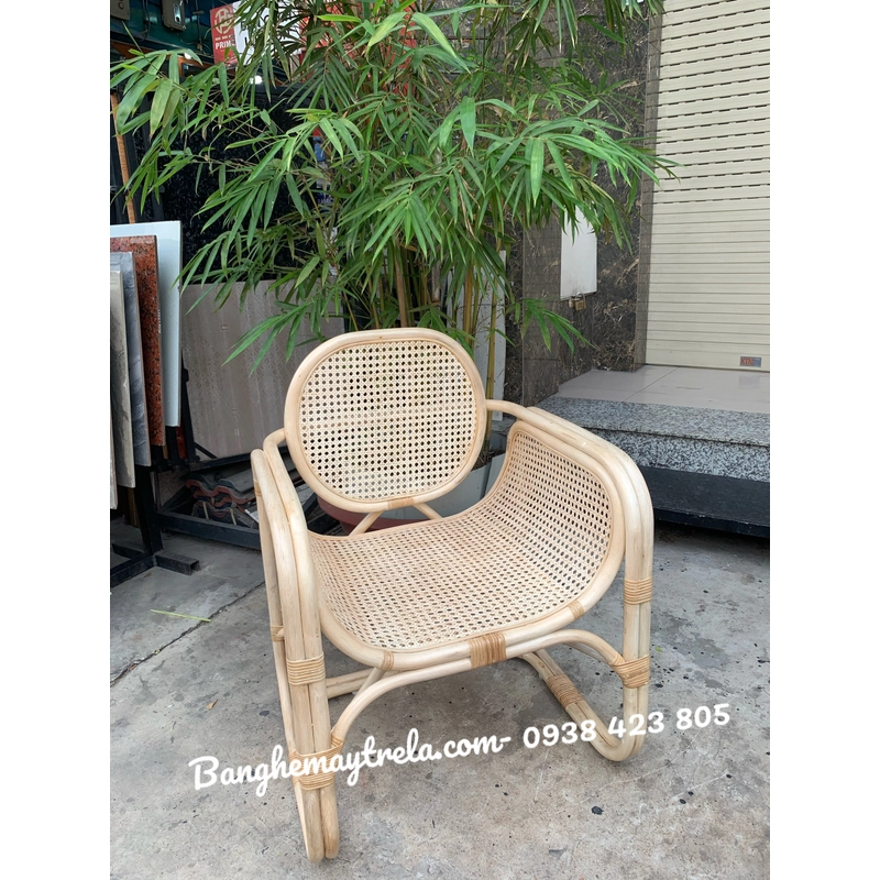 Ghế mây vuông kết hợp lưới mắt cáo 518233