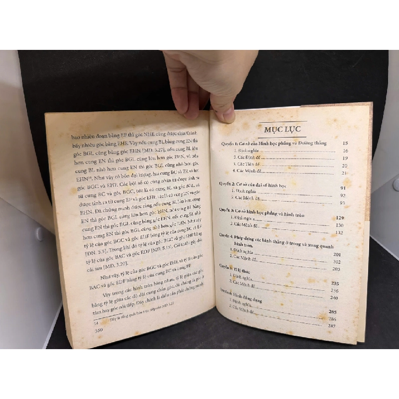 [Phiên Chợ Sách Cũ] Cơ Sở Của Hình Học, Mới 80% (ố vàng), 2016 - Euclid H1604-SBM-1 1019538