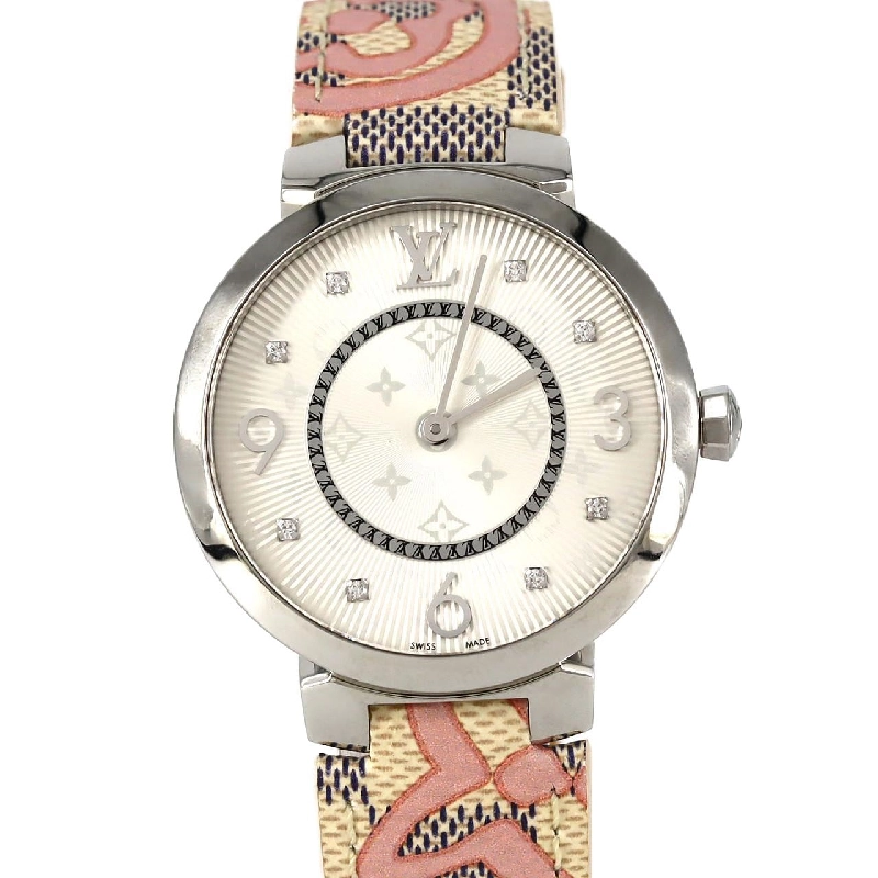 Louis Vuitton Tambour Monogram 8P Q13MJ SS Quartz - Hàng hiệu Authentic 875848