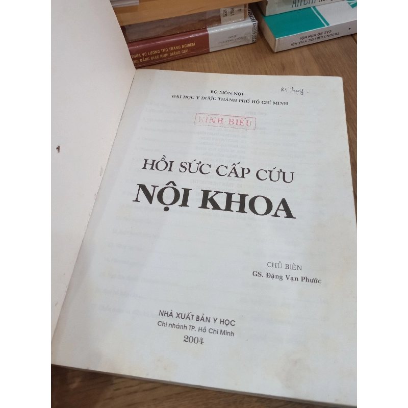 Hồi sức cấp cứu nội khoa - Bộ Môn Nội - ĐH Y Dược TP.HCM 758823