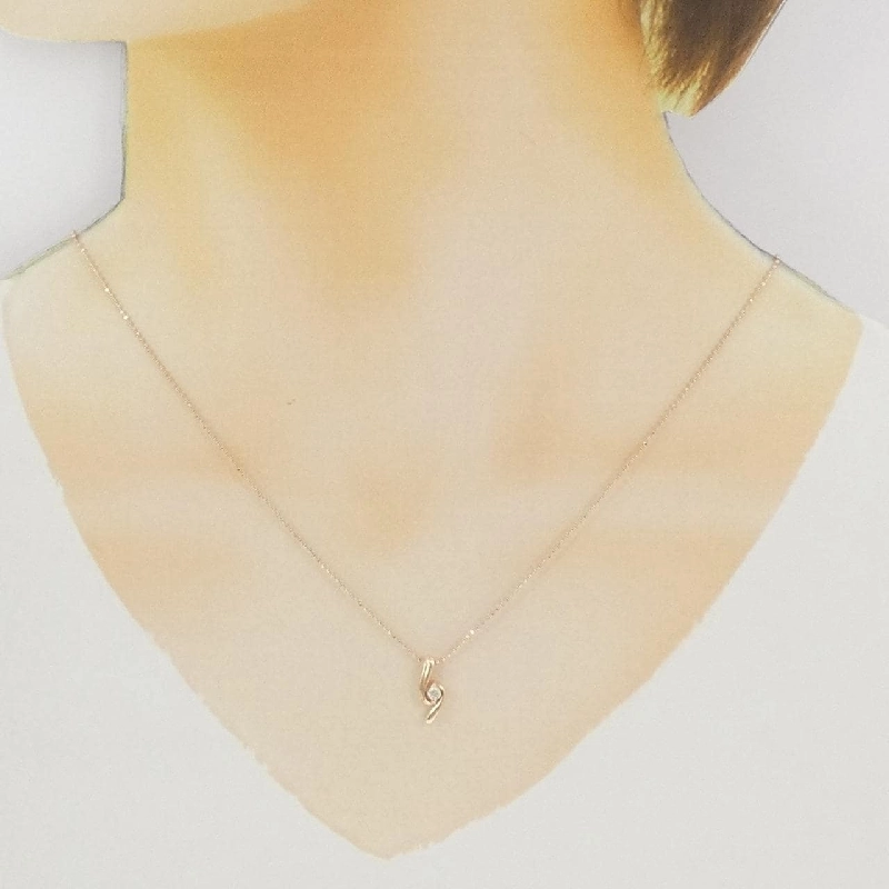 K10PG Dây chuyền kim cương 0.05CT - Hàng hiệu Chính hãng 857356