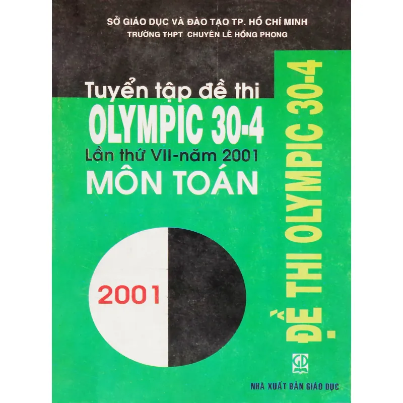 Tuyển tập đề thi Olympic 30-4 lần thứ VII-năm 2001 môn Toán 612057