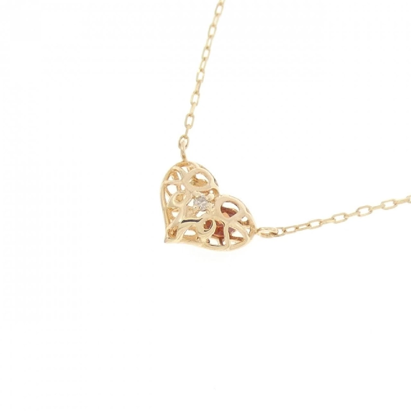 K10YG Mặt dây chuyền hình trái tim Garnet - Hàng hiệu Chính hãng 859466