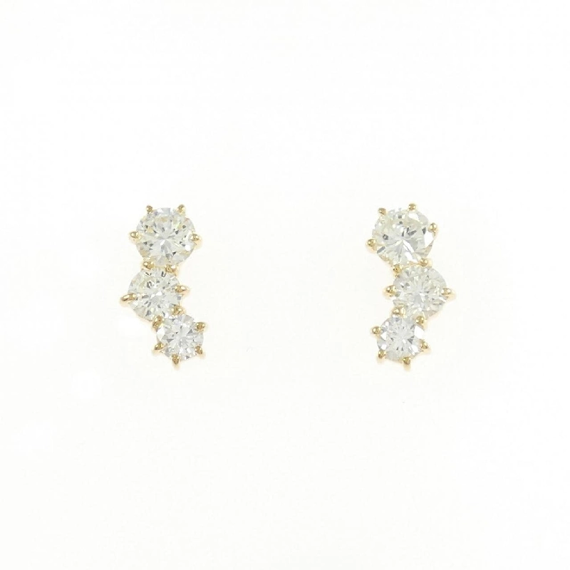 K18YG Bông tai kim cương 0.70CT - Hàng hiệu Chính hãng 868822