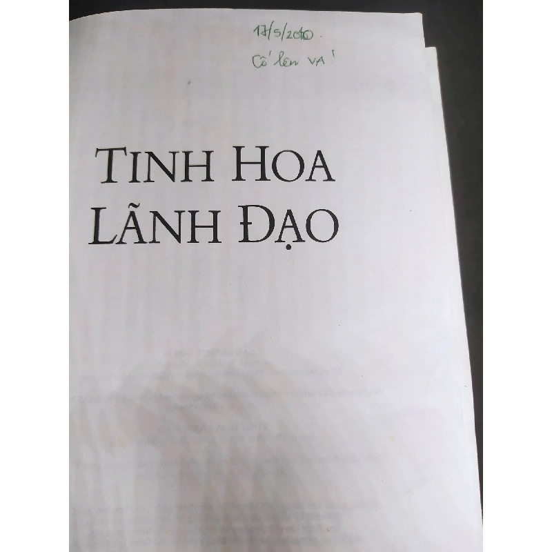 Tinh Hoa Lãnh Đạo mới 80% (có ghi) HPB.HCM3112 39390