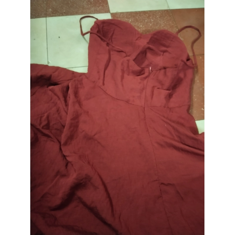 Đầm đi tiệc 2 dây màu đỏ size M 493003