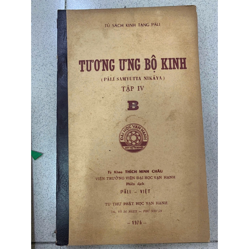TƯƠNG ƯNG BỘ KINH (PALI SAMYUTTA NIKAYA) - THÍCH MINH CHÂU 529984