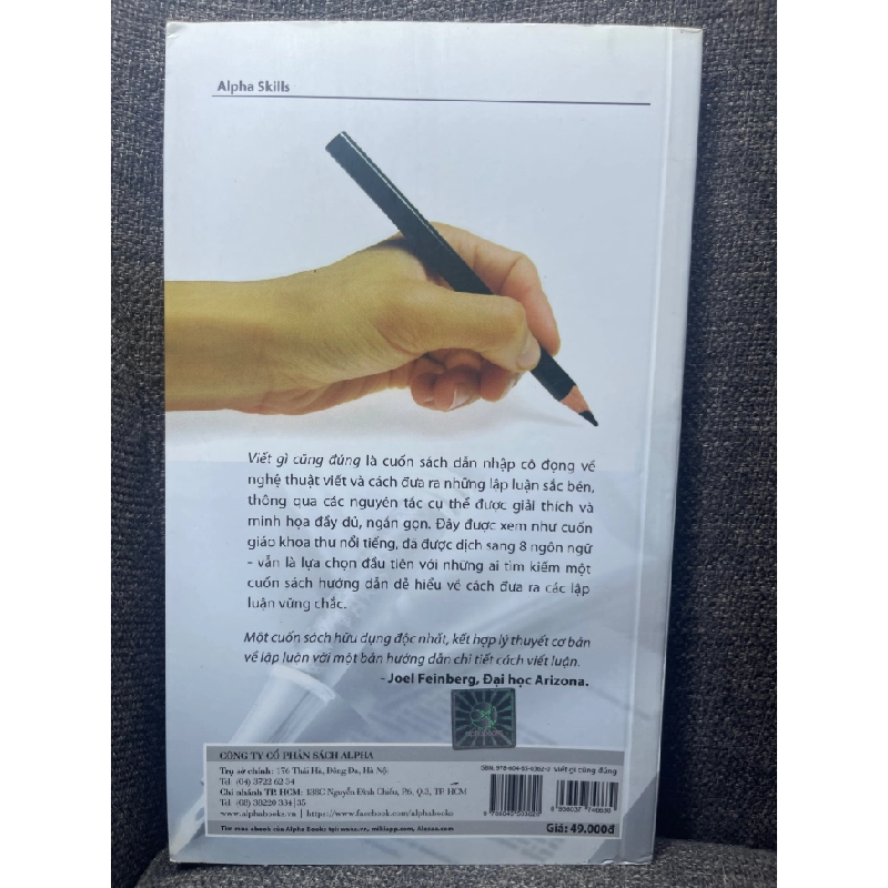 Viết gì cũng đúng Anthony Weston 2016 mới 85% HPB1704 451446