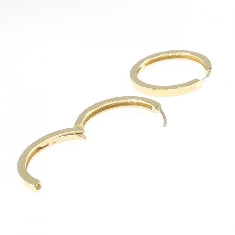 K18YG Bông tai kim cương hình vòng 0.22CT - Hàng hiệu Chính hãng 868130