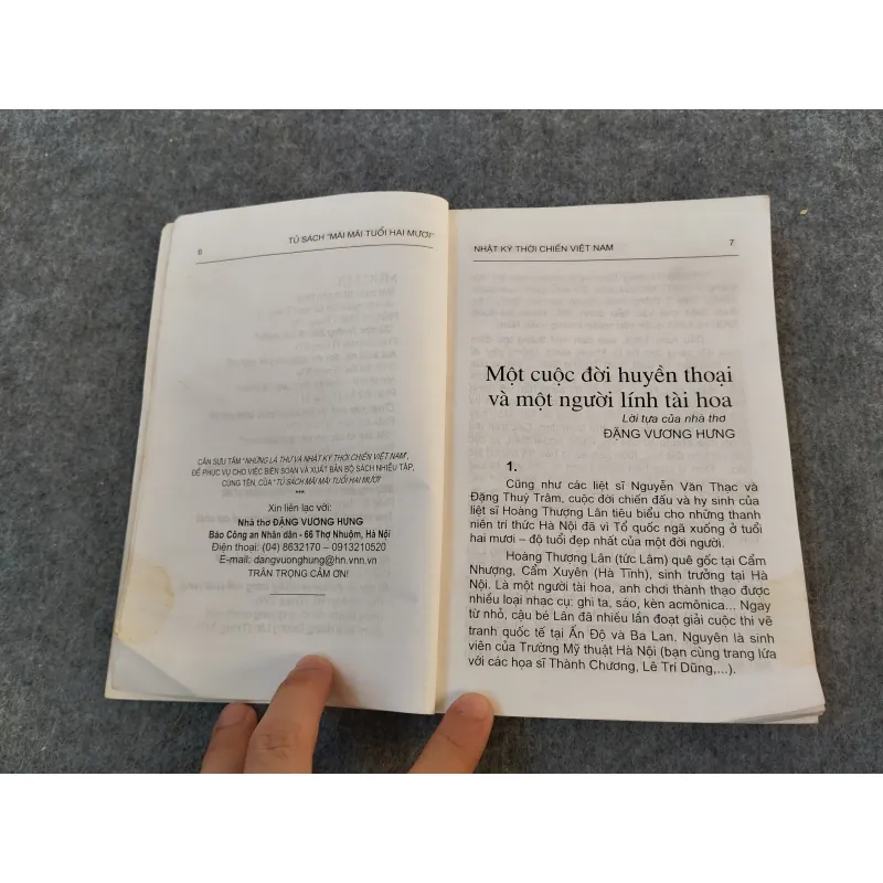 TÀI HOA RA TRẬN. NHẬT KÝ CỦA LIỆT SĨ HOÀNG THƯỢNG LÂN 697713