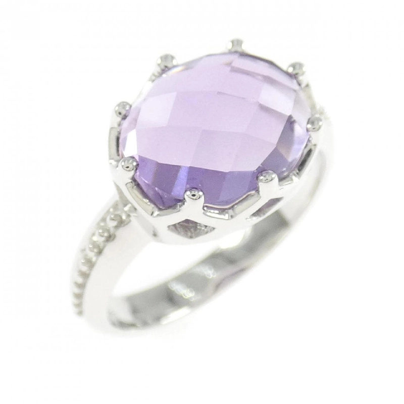 Nhẫn Amethyst K10WG - Hàng hiệu Authentic 853781
